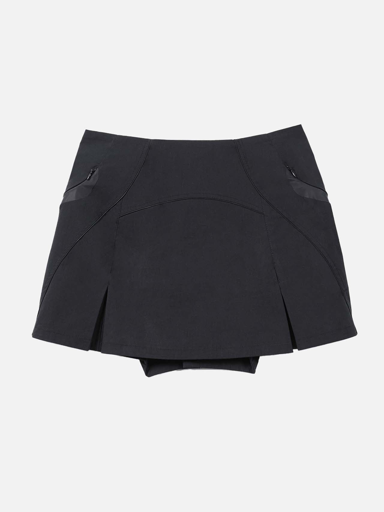 PLEATED MINI SKIRT