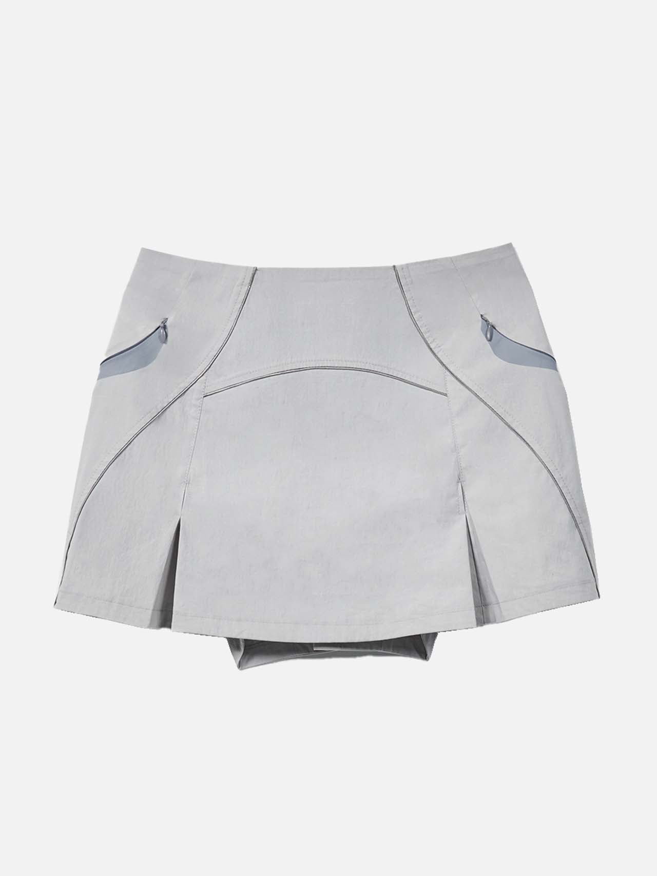 PLEATED MINI SKIRT