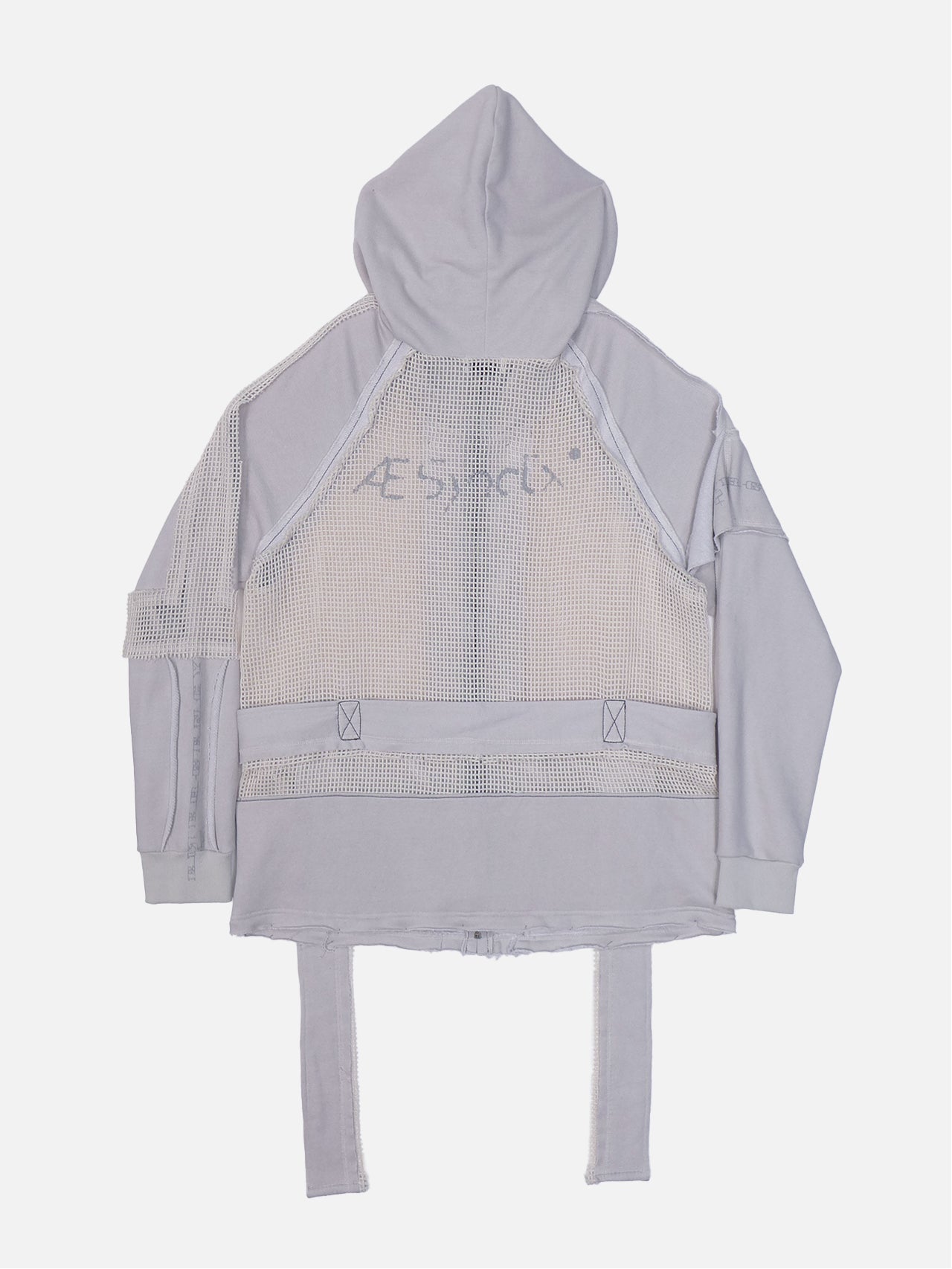 HALF-NET ZIP HOODIE